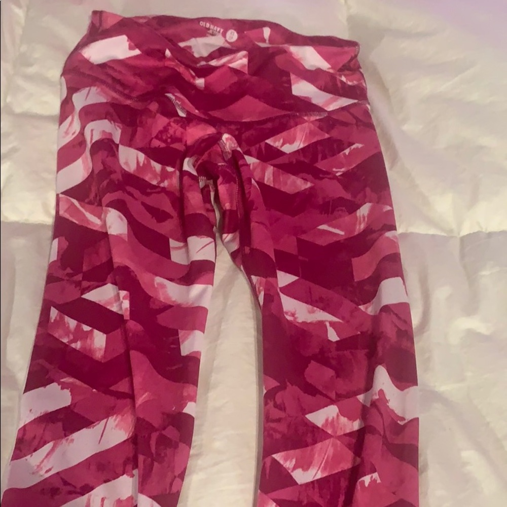 Pink n white leggings